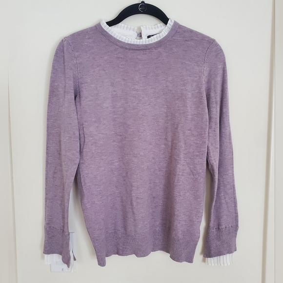 Vila Milano Pleated Collar and Cuff Sweater NWOT - Picture 1 of 7